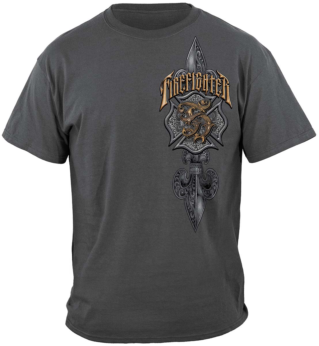Firefighter Vintage Classic T-Shirt - front view