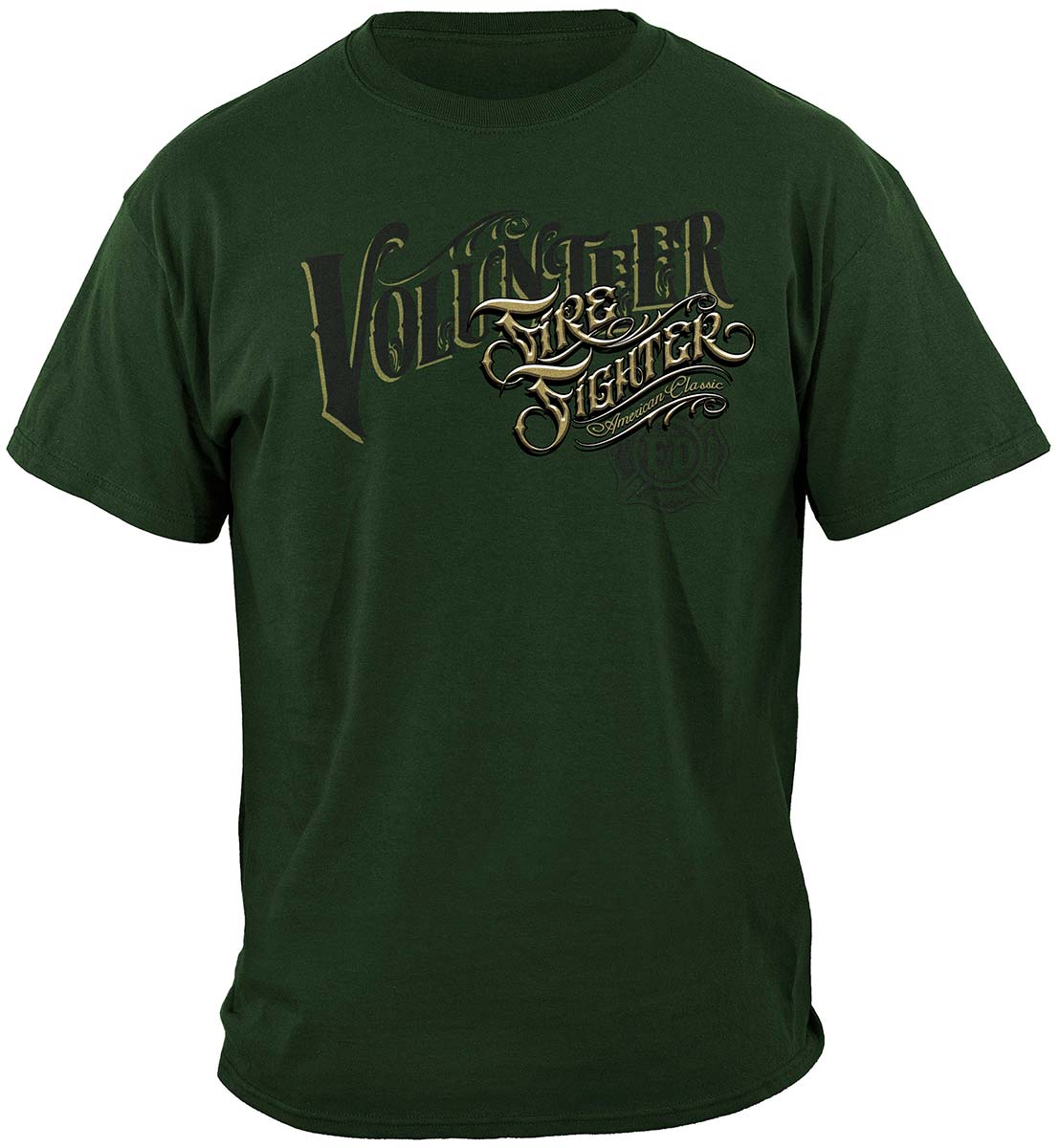 Volunteer Firefighter American Classic T-Shirt - front view