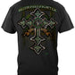 Firefighter Irish Celtic Cross Green Foil T-Shirt - back view