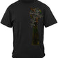 Firefighter Irish Celtic Cross Green Foil T-Shirt - front view