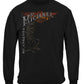 Firefighter St. Michael Protect Us Silver Foil Long Sleeve Shirt - front view