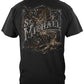 Firefighter St. Michael Protect Us Silver Foil T-Shirt - back view