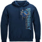 EMS Steel Silver Foil Hoodie - front view