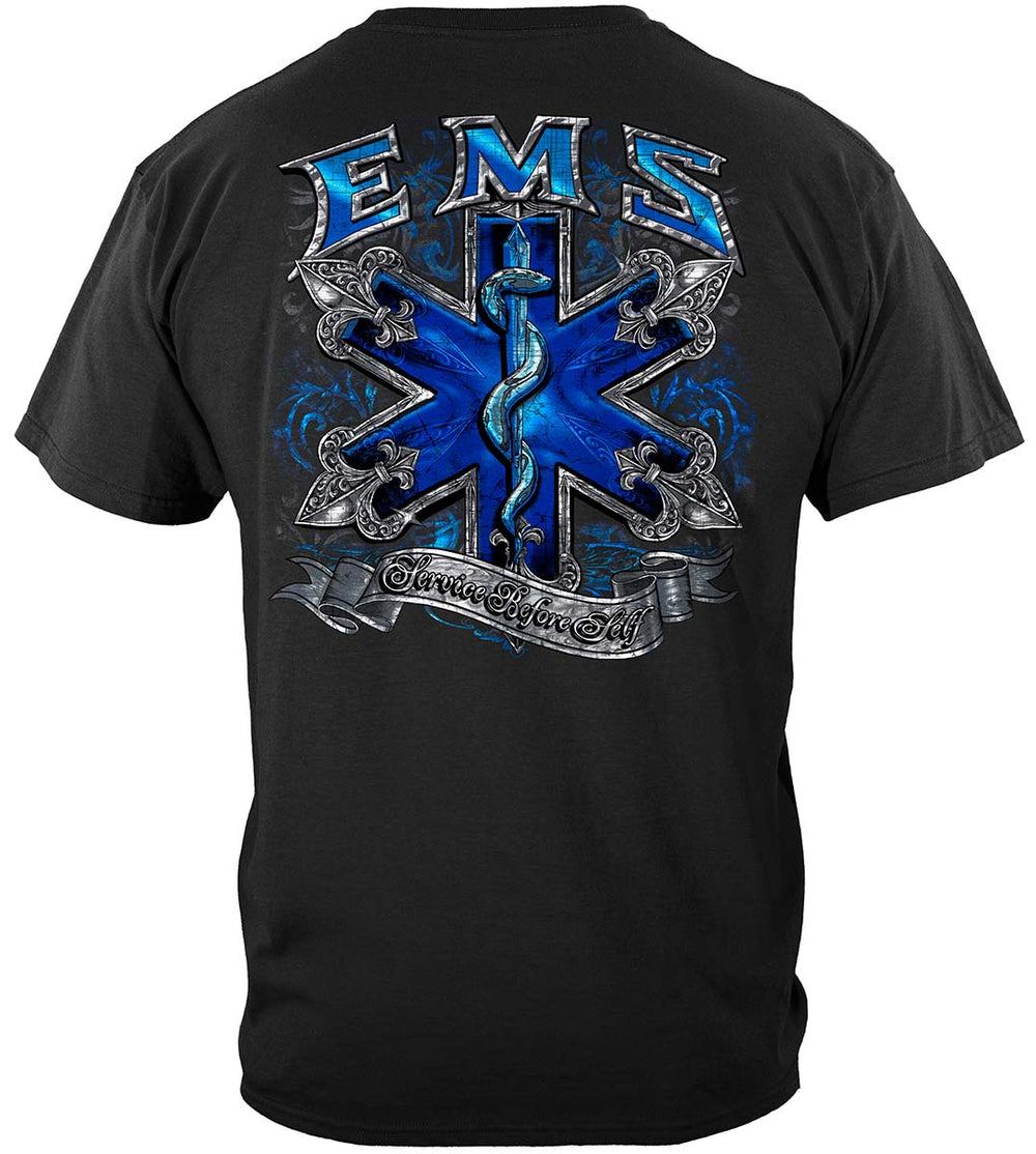 EMS Steel Silver Foil T-Shirt - back view