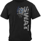 SWAT Chrome Wings Silver Foil T-Shirt - front view