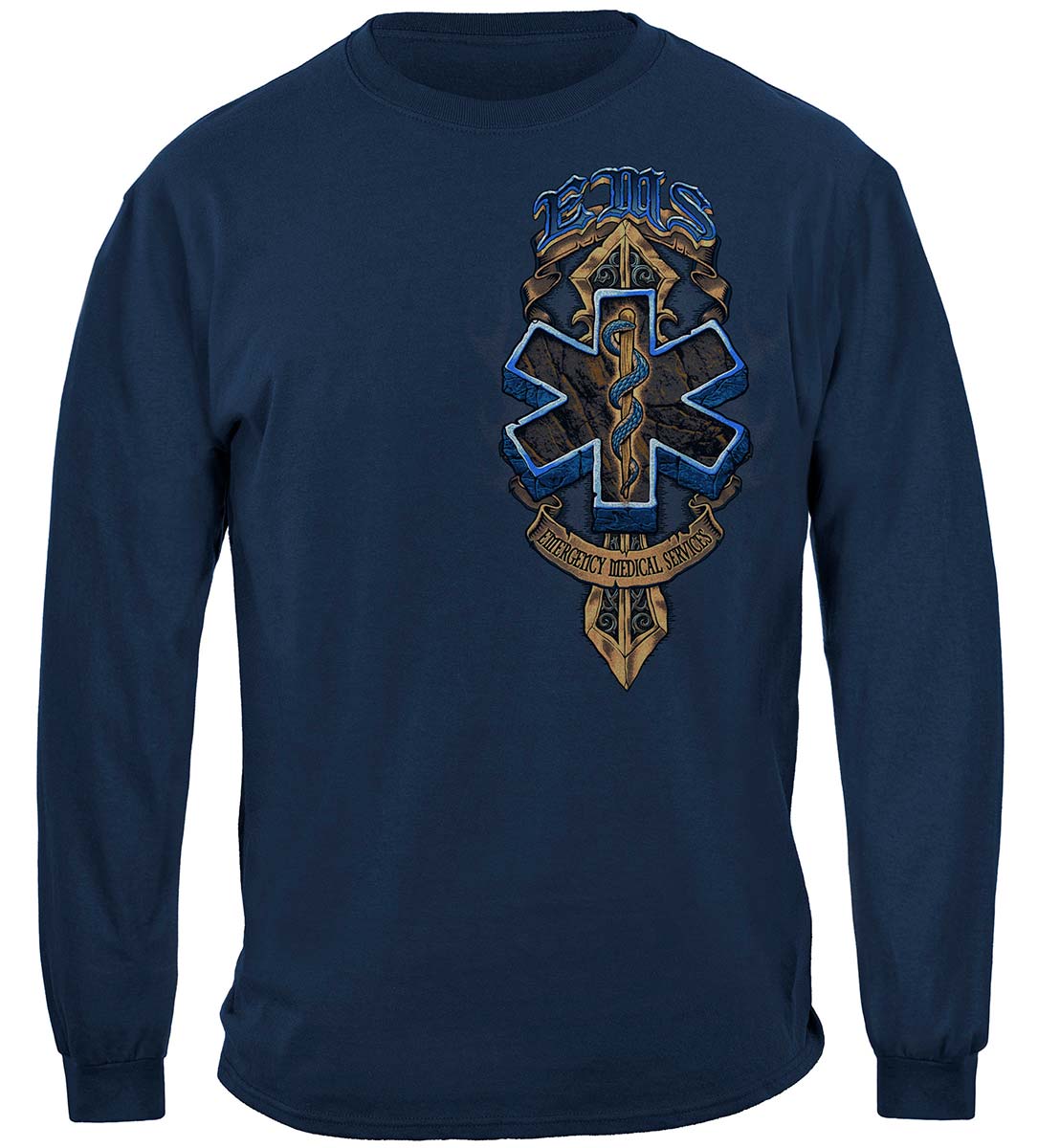 EMS Biker Wings Long Sleeve Shirt - front view
