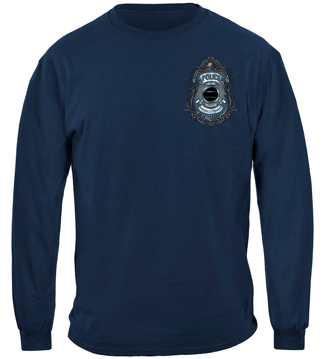 Police America's Finest Justice Long Sleeve Shirt - front view