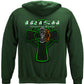 Firefighter Irish Green Foil Hoodie - back view