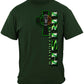 Firefighter Irish Green Foil T-Shirt - front view