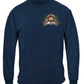 Firefighter Traditional Antique Pump Truck Long Sleeve Shirt - front view