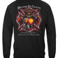 Firefighter Desire to Serve Silver Foil Long Sleeve Shirt - back view