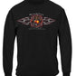 Firefighter Desire to Serve Silver Foil Long Sleeve Shirt - front view
