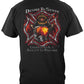 Firefighter Desire to Serve Silver Foil T-Shirt - back view