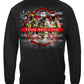 Firefighter American Flag Thin Red Line Long Sleeve Shirt - back view