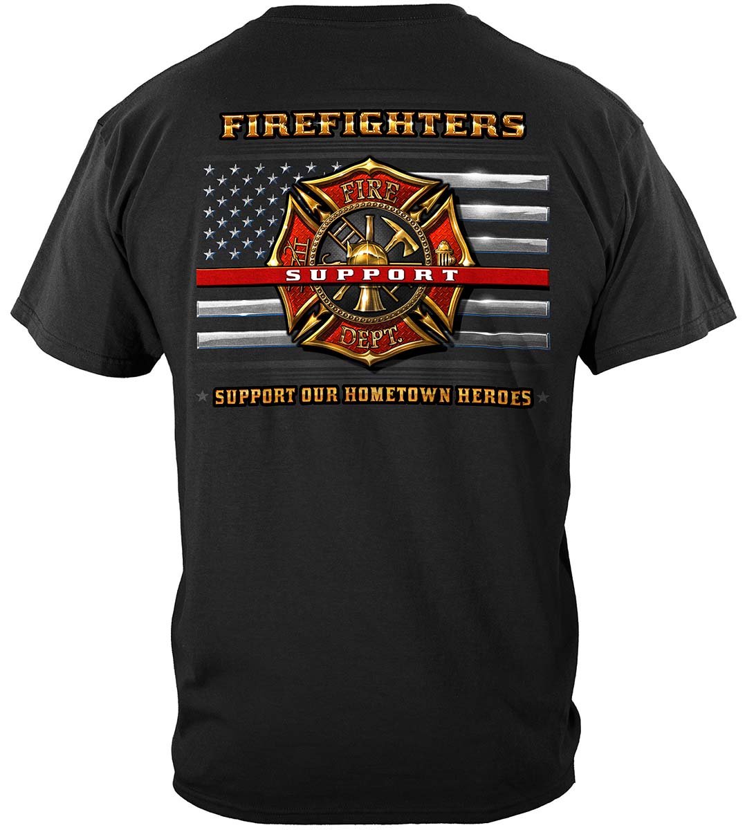 Firefighter Support T-Shirt - back view