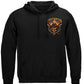 Firefighter Patriotic Skull Hoodie - front view