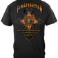 Firefighter Cross Walk Through the Fire Isaiah 43:2 T-Shirt - back view