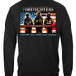 Firefighter Thin Red Line Flag Patriotic Long Sleeve Shirt - back view