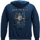 Back the Blue Matthew 5:9 Hoodie - back view