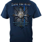 Back the Blue Matthew 5:9 T-Shirt - back view