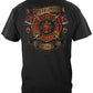Firefighter Vintage Tattoo Art T-Shirt - back view