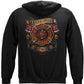 Firefighter Tattoo Vintage Ink Hoodie - back view