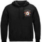 Firefighter Eagle Flag Red Line Hoodie - front view
