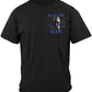 Thin Blue Line Spartan Helmet Back the Blue T-Shirt - front view