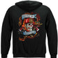 Firefighter Tattoo Fire Dept First In Last Out Hoodie - back view