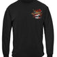 Firefighter Tattoo Fire Dept Thin Red Line Long Sleeve Shirt - front view