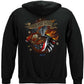 Firefighter Tattoo Fire Dept Thin Red Line Hoodie - back view
