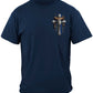 Law Enforcement Philippians 4:13 Thin Blue Line T-Shirt - front view
