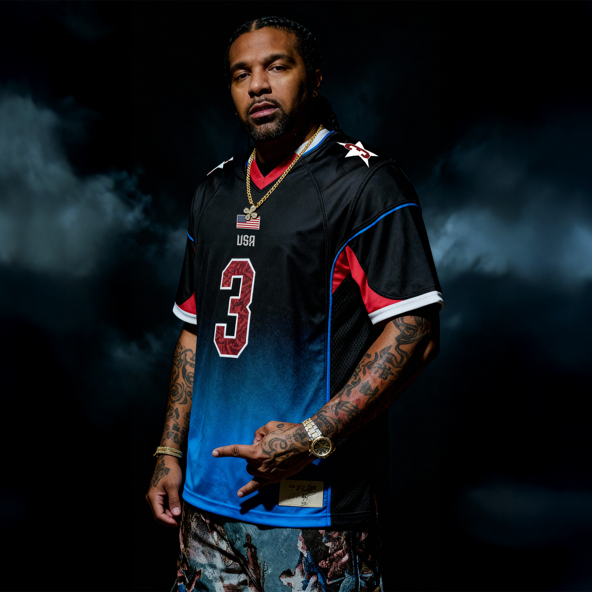 Lil’ Flip “Thank a Vet” Football Jersey – view 1