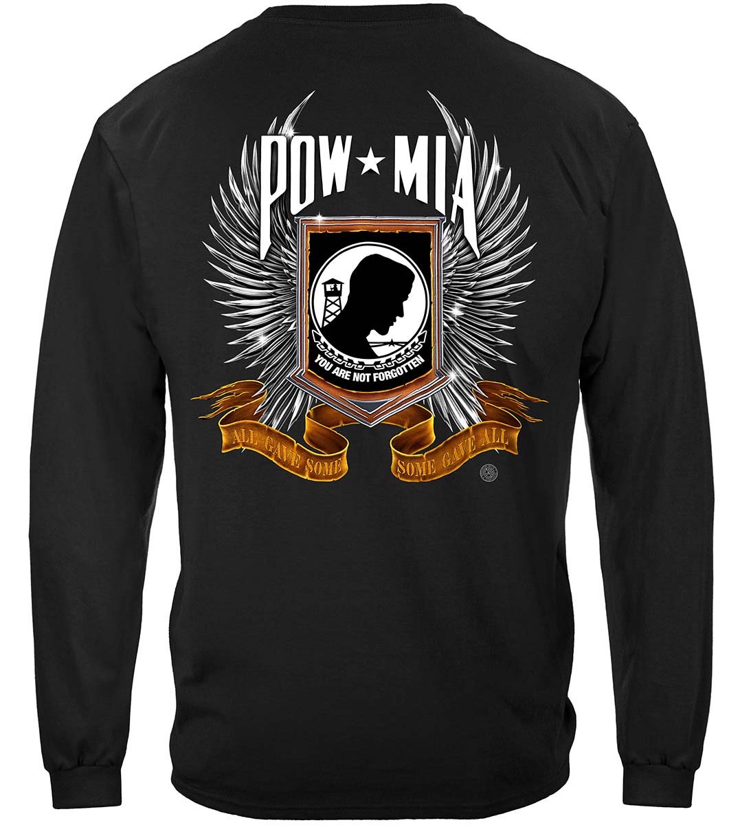 POW Chrome Wings Long Sleeve Shirt - back view