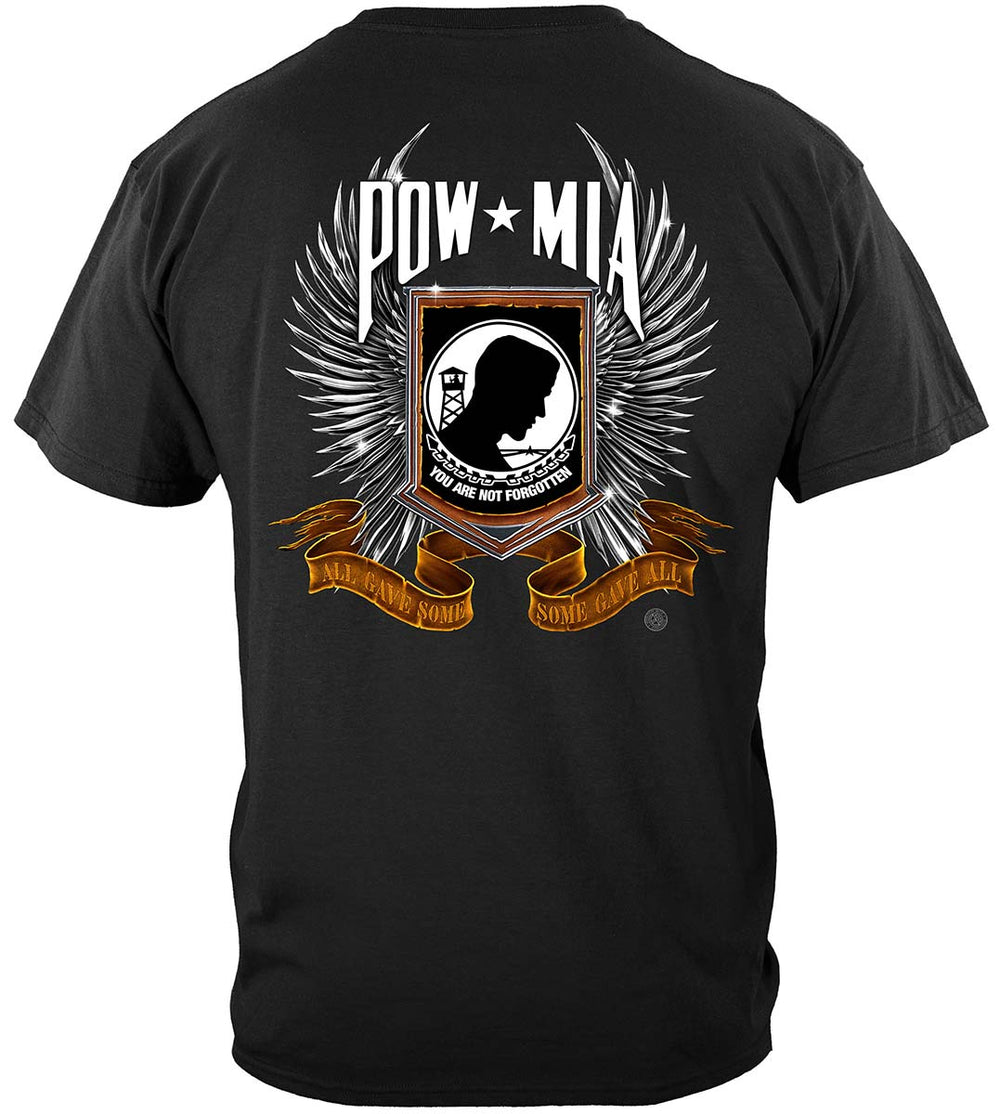 POW Chrome Wings T-Shirt - back view