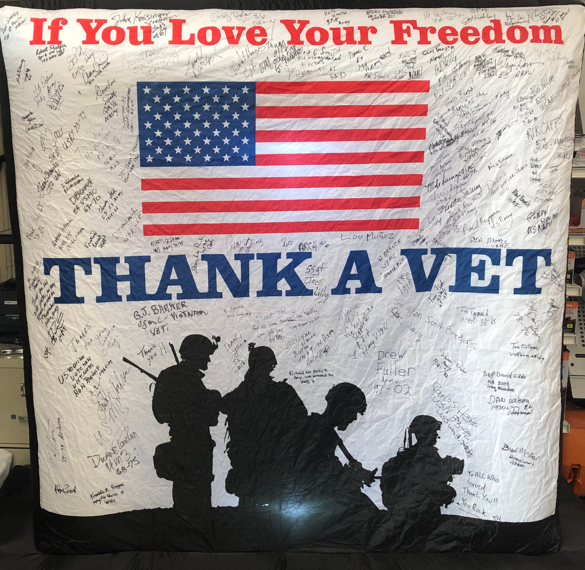Thank A Vet 6-Foot Patriotic Yard Inflatable – view 4