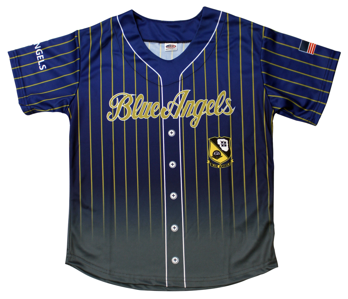 Blue Angels Sublimated Baseball Sports Jersey – view 1