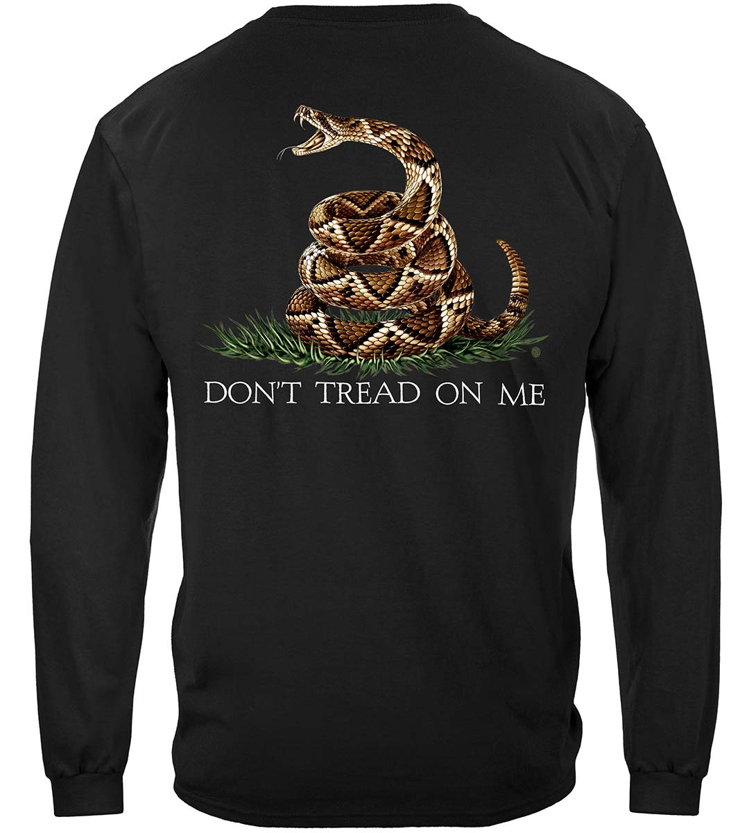 Don't Tread on Me Classic Long Sleeve Shirt - back view