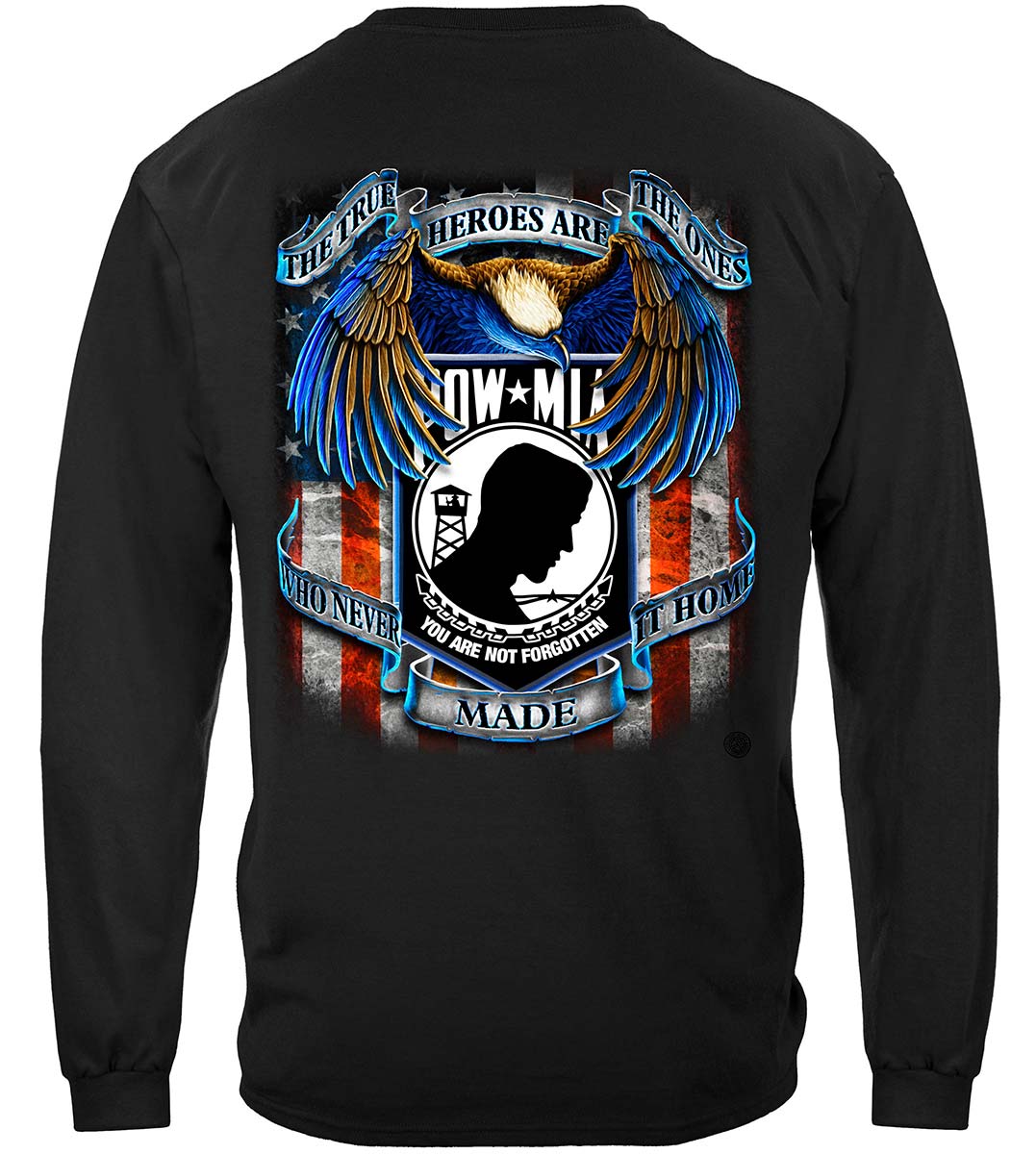 True Hero POW-MIA Long Sleeve Shirt - back view
