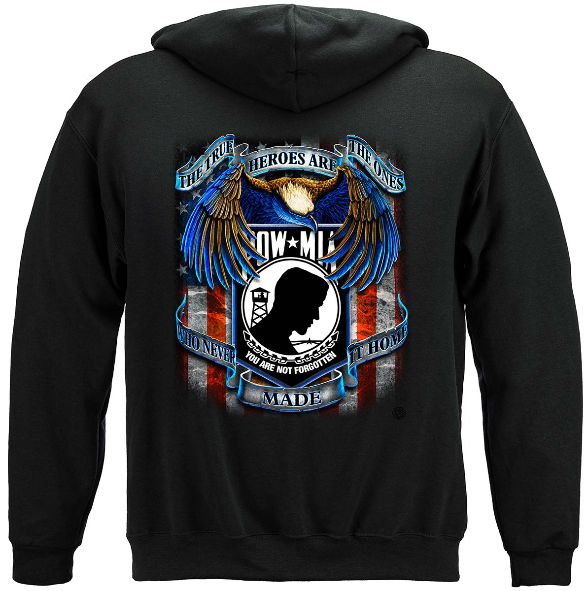 True Hero POW-MIA Hoodie - back view