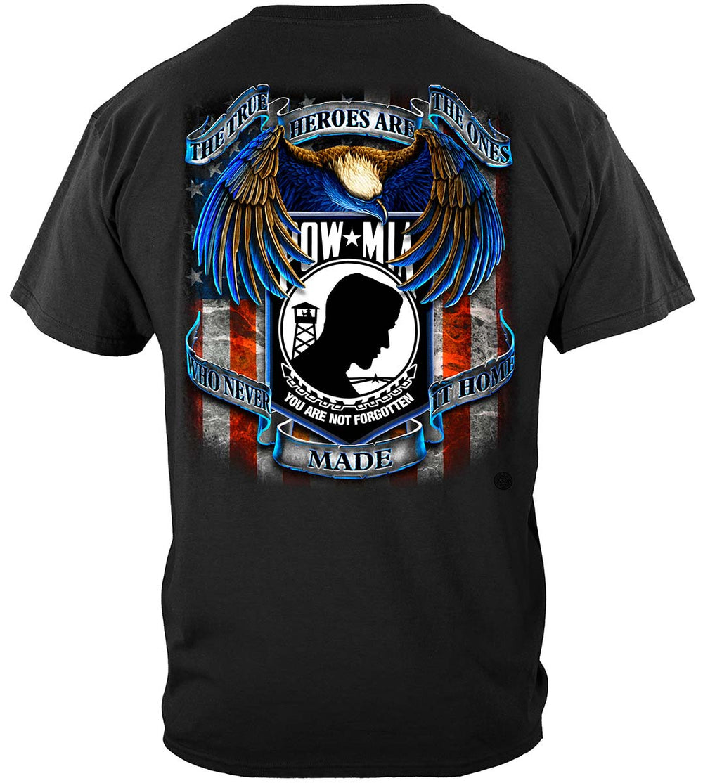 True Hero POW-MIA T-Shirt - back view