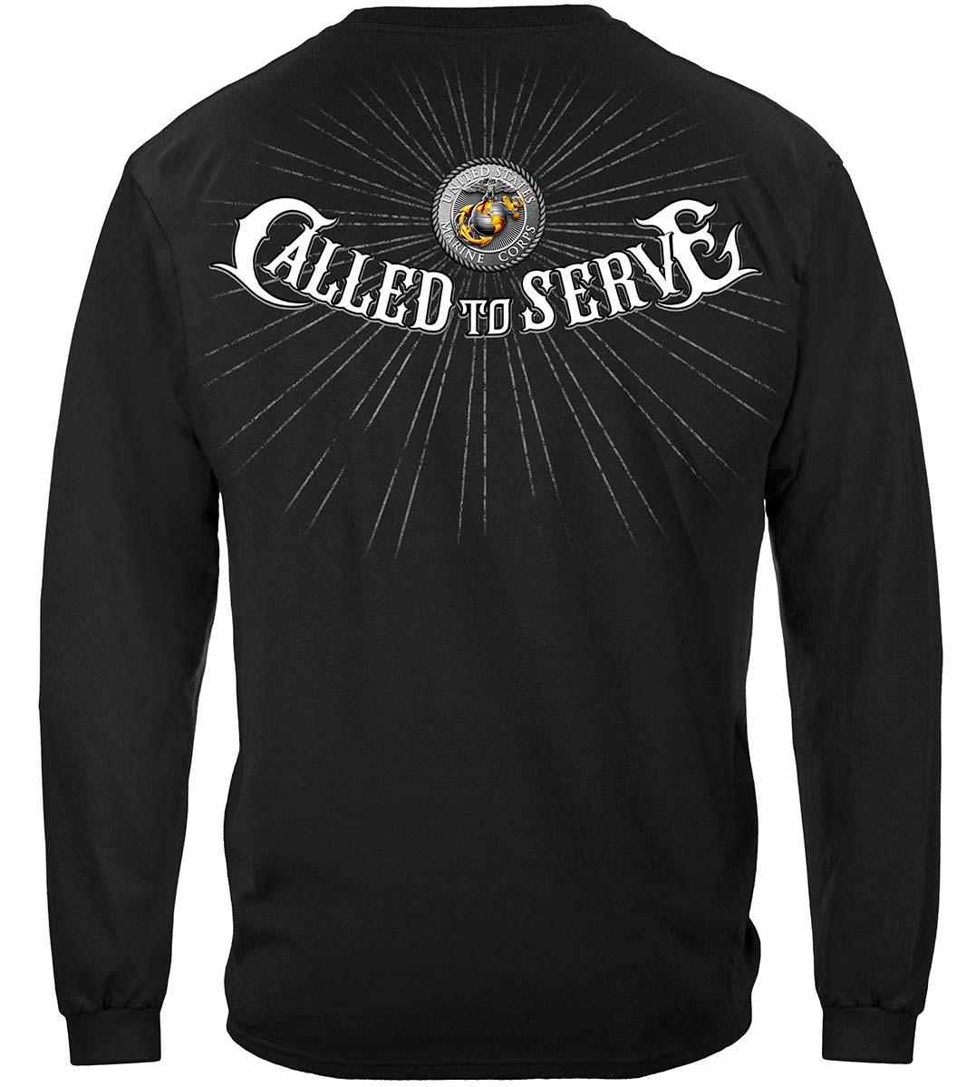 Marines Called to Serve Long Sleeve Shirt - back view