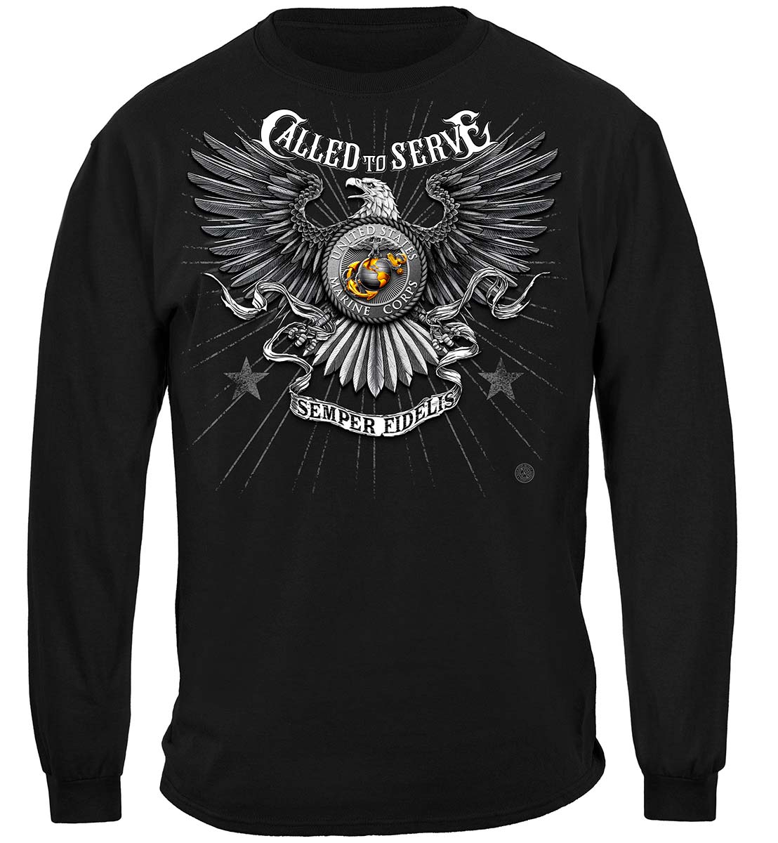 Marines Called to Serve Long Sleeve Shirt - front view