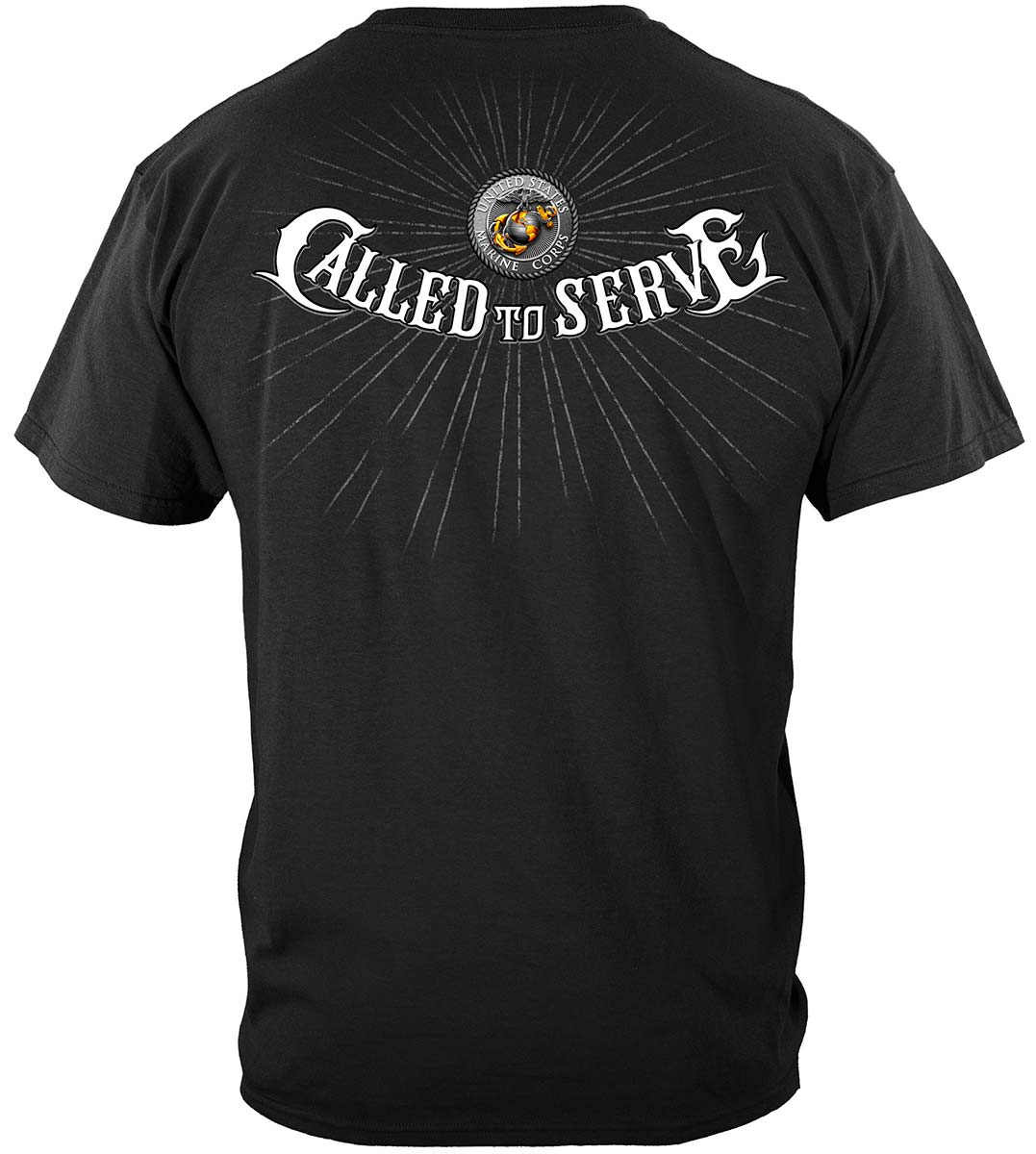 Marines Called to Serve T-Shirt - back view