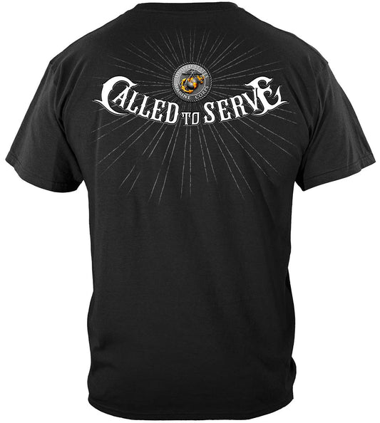 Marines Called to Serve T-Shirt - back view