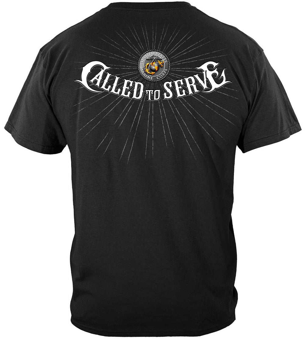 Marines Called to Serve T-Shirt - back view