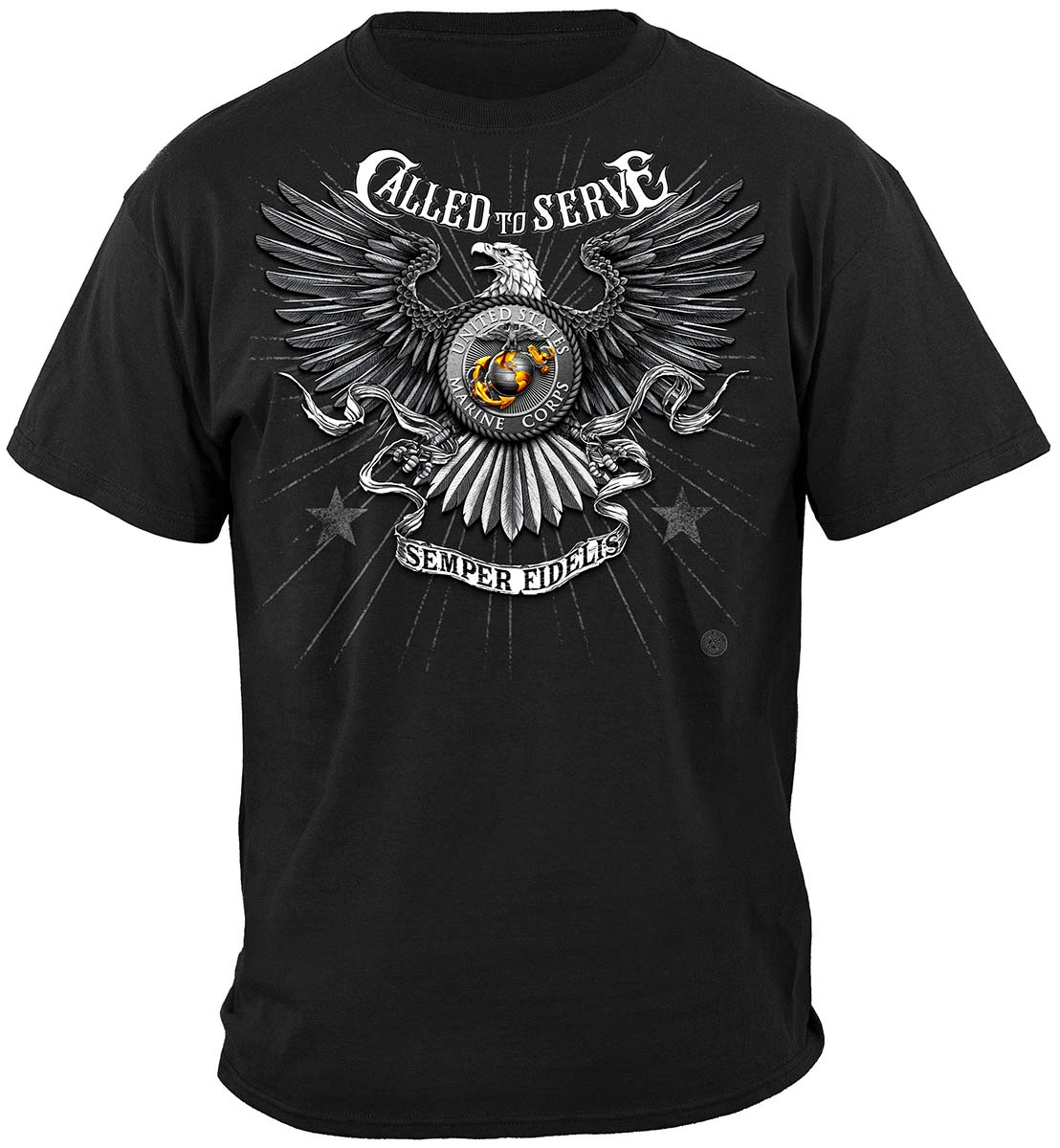 Marines Called to Serve T-Shirt - front view