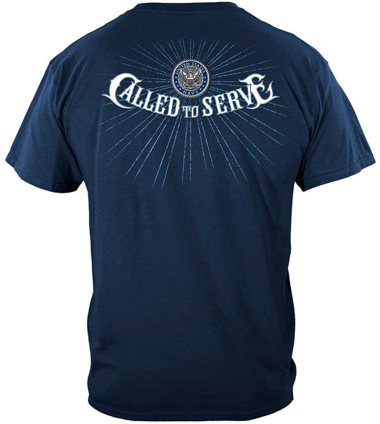 Navy Call to Serve T-Shirt - back view