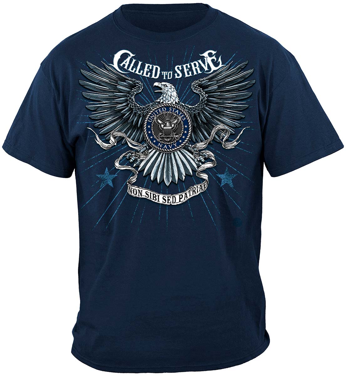 Navy Call to Serve T-Shirt - front view