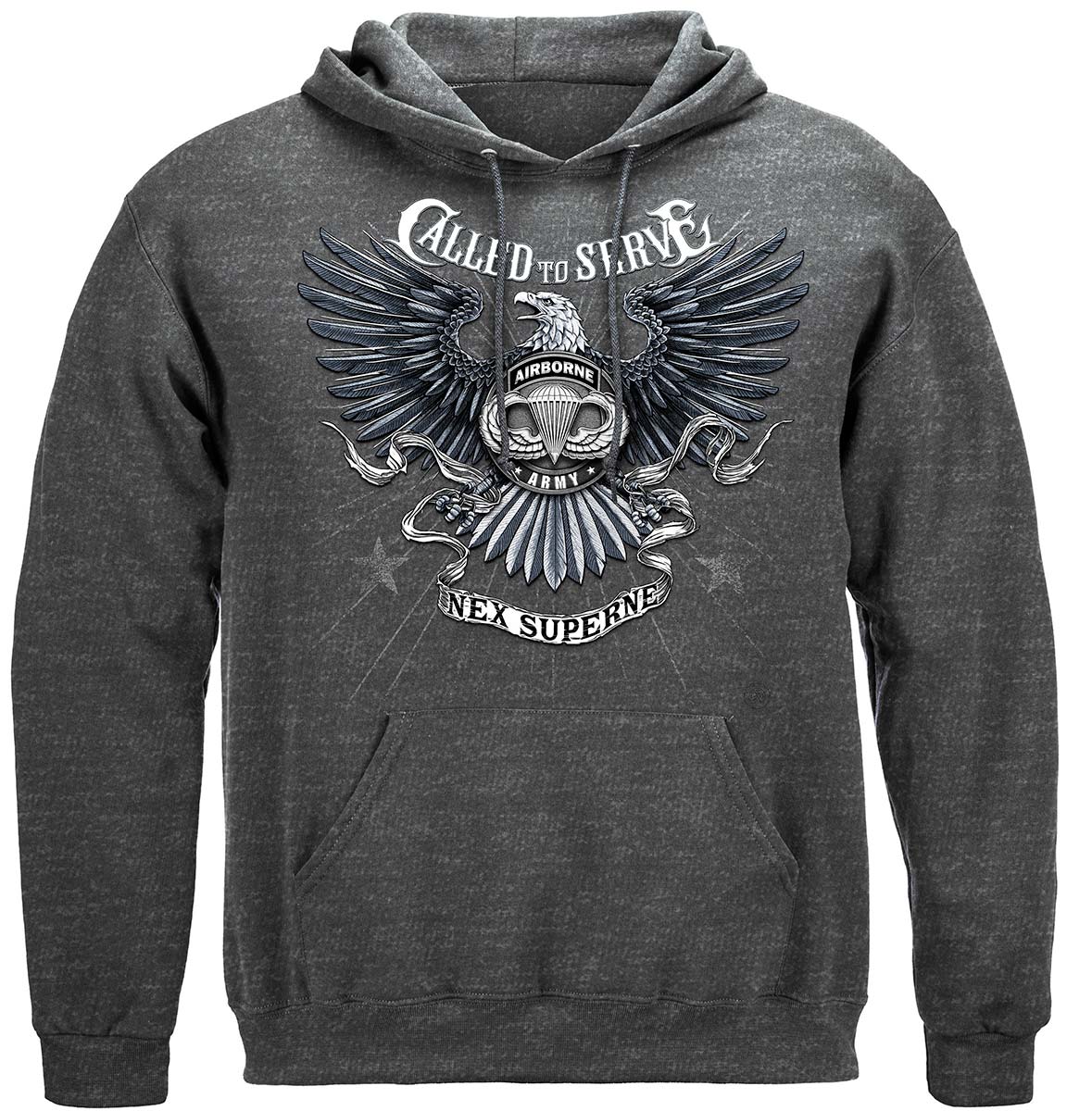 Call to Serve Airborne Hoodie - front view